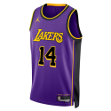 Maxi Kleber #14 Maillot de déclaration violet des Los Angeles Lakers