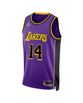 Maxi Kleber #14 Maillot de déclaration violet des Los Angeles Lakers