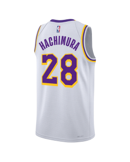 Rui Hachimura #28 Maillot blanc de l'association des Lakers de Los Angeles