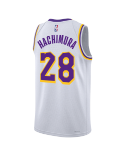 Rui Hachimura #28 Maillot blanc de l'association des Lakers de Los Angeles