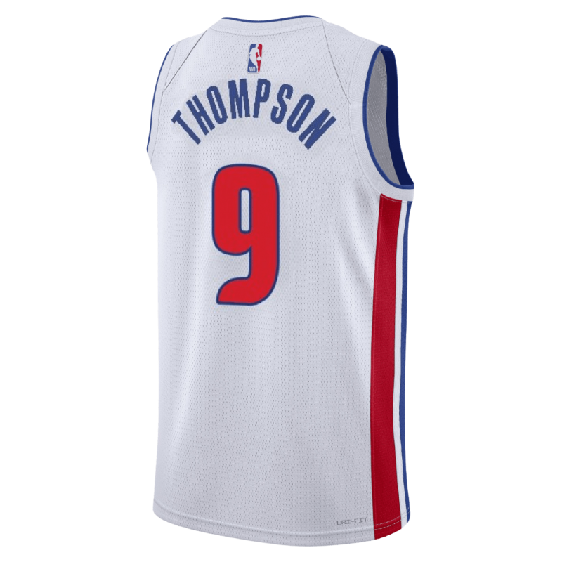 Ausar Thompson #9 Maillot blanc de l'association des Detroit Pistons