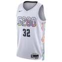 Aaron Gordon #32 Maillot Denver Nuggets White City Edition