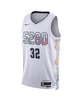 Aaron Gordon #32 Maillot Denver Nuggets White City Edition