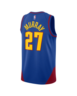 Jamal Murray #27 Maillot de déclaration bleu Denver Nuggets