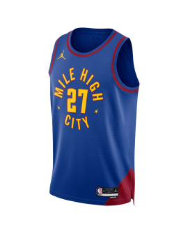 Jamal Murray #27 Maillot de déclaration bleu Denver Nuggets