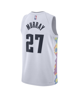 Jamal Murray #27 Maillot Denver Nuggets White City Edition