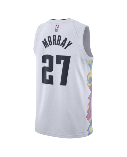 Jamal Murray #27 Maillot Denver Nuggets White City Edition