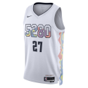 Jamal Murray #27 Maillot Denver Nuggets White City Edition