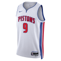 Ausar Thompson #9 Maillot blanc de l'association des Detroit Pistons