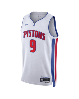 Ausar Thompson #9 Maillot blanc de l'association des Detroit Pistons
