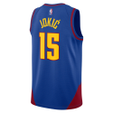 Nikola Jokić #15 Maillot de déclaration bleu Denver Nuggets