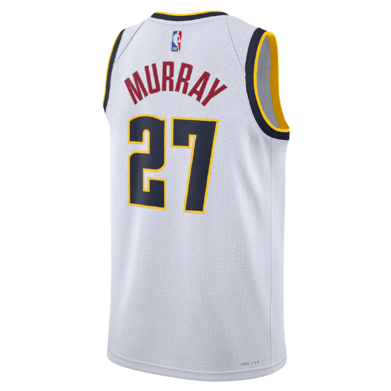 Jamal Murray #27 Maillot de l'association blanche des Denver Nuggets