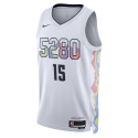 Nikola Jokić #15 Maillot Denver Nuggets White City Edition