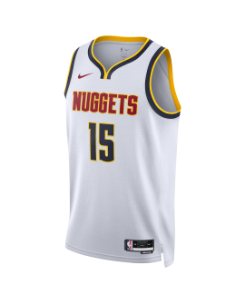 Nikola Jokić #15 Maillot blanc de l'association Denver Nuggets