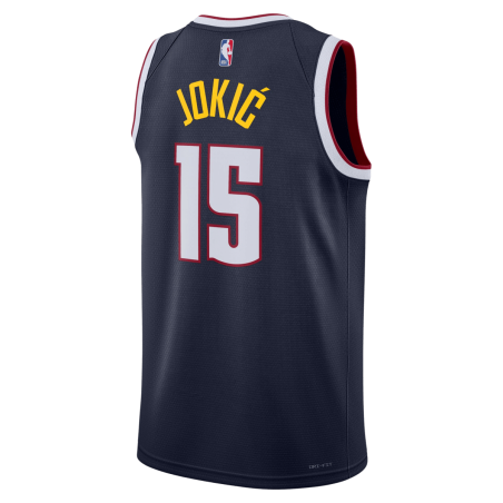 Nikola Jokić #15 Maillot Icône Marine des Denver Nuggets