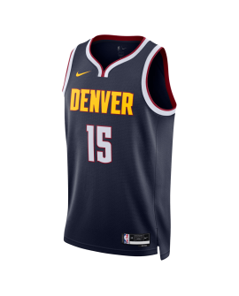 Nikola Jokić #15 Maillot Icône Marine des Denver Nuggets