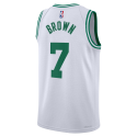Jaylen Brown #7 Maillot de l'association blanche des Boston Celtics