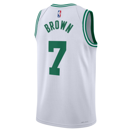 Jaylen Brown #7 Maillot de l'association blanche des Boston Celtics