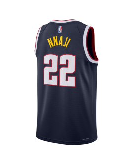 Zeke Nnaji #22 Denver Nuggets Maillot Icône Marine