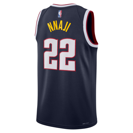 Zeke Nnaji #22 Denver Nuggets Maillot Icône Marine