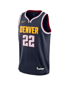 Zeke Nnaji #22 Denver Nuggets Maillot Icône Marine