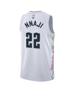 Zeke Nnaji #22 Maillot Denver Nuggets White City Edition
