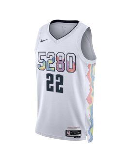 Zeke Nnaji #22 Maillot Denver Nuggets White City Edition