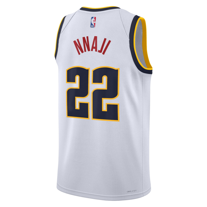 Zeke Nnaji #22 Maillot blanc de l'association Denver Nuggets