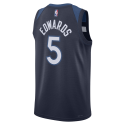 Edwards #5 Maillot Icon Marine des Minnesota Timberwolves