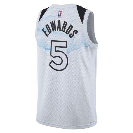 Anthony Edwards #5 Maillot Minnesota Timberwolves White City Edition