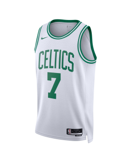 Jaylen Brown #7 Maillot de l'association blanche des Boston Celtics