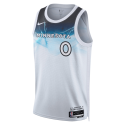 Donte DiVincenzo #0 Maillot Minnesota Timberwolves White City Edition