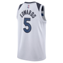 Anthony Edwards #5 Maillot blanc de l'association des Minnesota Timberwolves
