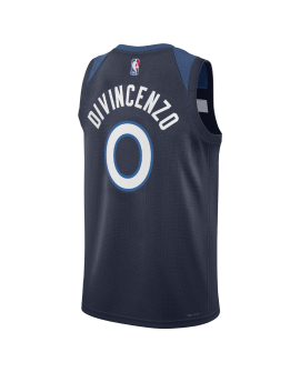 Donte DiVincenzo #0 Maillot Icon Marine des Minnesota Timberwolves