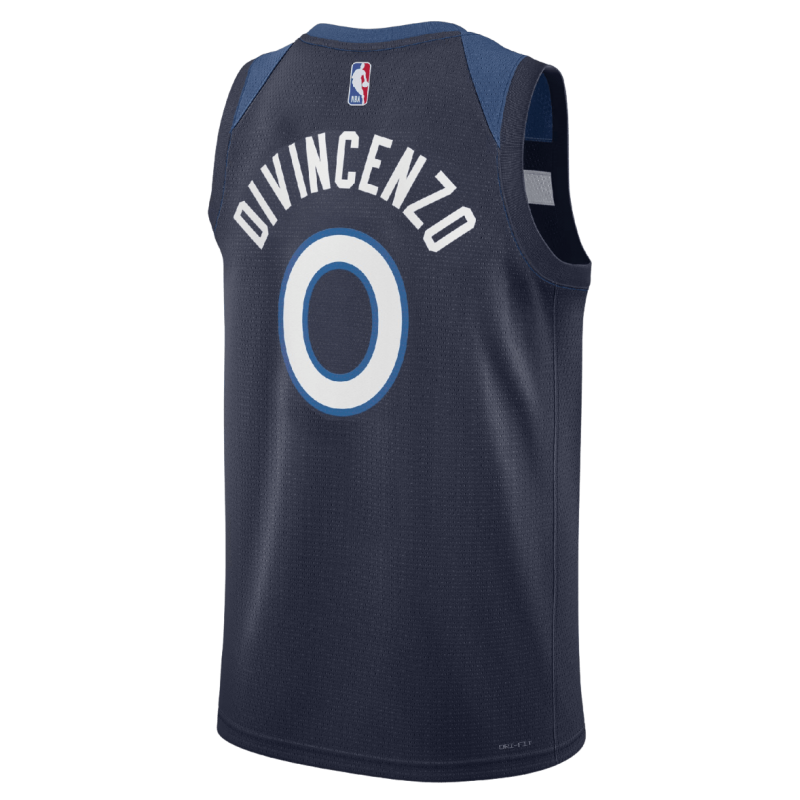 Donte DiVincenzo #0 Maillot Icon Marine des Minnesota Timberwolves