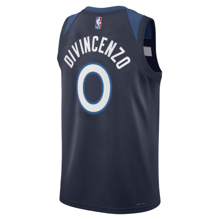 Donte DiVincenzo #0 Maillot Icon Marine des Minnesota Timberwolves