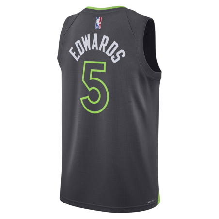 Anthony Edwards #5 Maillot de déclaration au charbon des Minnesota Timberwolves
