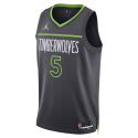 Anthony Edwards #5 Maillot de déclaration au charbon des Minnesota Timberwolves