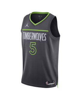 Anthony Edwards #5 Maillot de déclaration au charbon des Minnesota Timberwolves