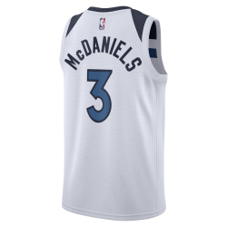 McDaniels #3 Maillot blanc de l'association Memphis Grizzlies