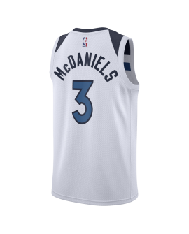 McDaniels #3 Maillot blanc de l'association Memphis Grizzlies