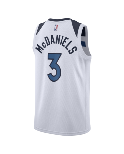 McDaniels #3 Maillot blanc de l'association Memphis Grizzlies