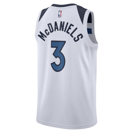 McDaniels #3 Maillot blanc de l'association Memphis Grizzlies