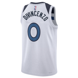 Donte DiVincenzo #0 Maillot blanc de l'association des Minnesota Timberwolves