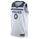 Donte DiVincenzo #0 Maillot blanc de l'association des Minnesota Timberwolves