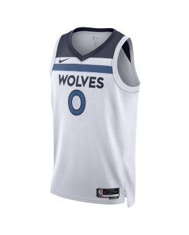 Donte DiVincenzo #0 Maillot blanc de l'association des Minnesota Timberwolves