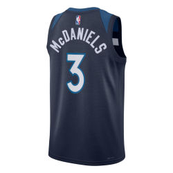 McDaniels #3 Maillot Icon Marine des Minnesota Timberwolves