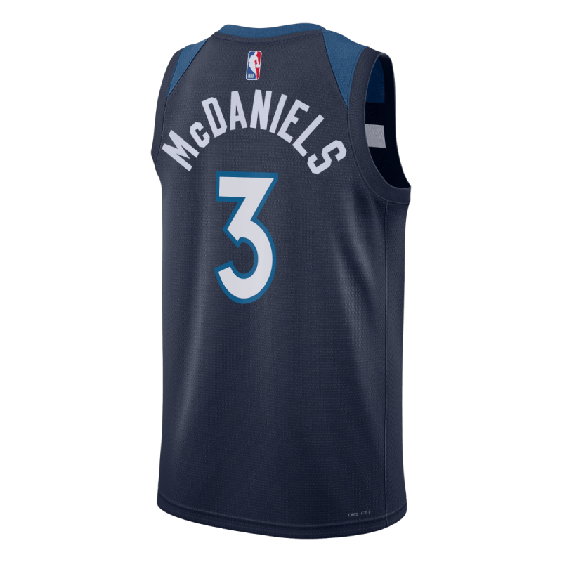 McDaniels #3 Maillot Icon Marine des Minnesota Timberwolves
