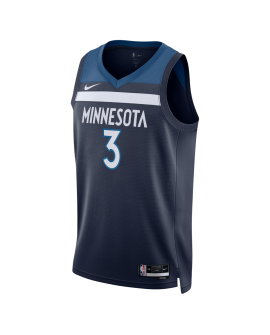 McDaniels #3 Maillot Icon Marine des Minnesota Timberwolves