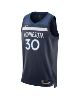 Julius Randle #30 Maillot icône de la marine des Minnesota Timberwolves